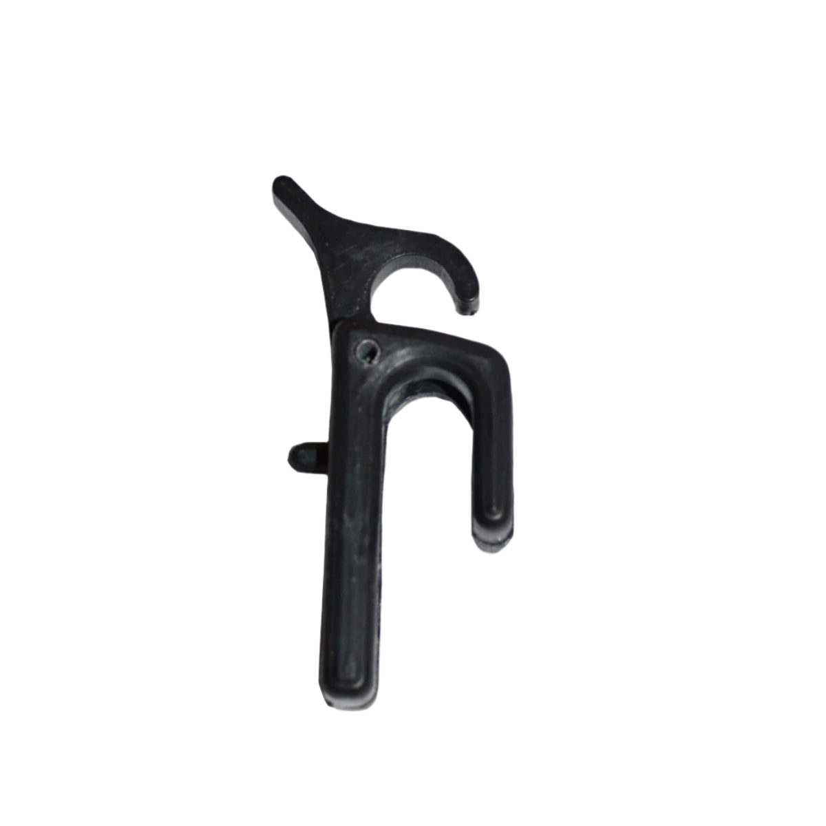 side profile of lock on pannier hook