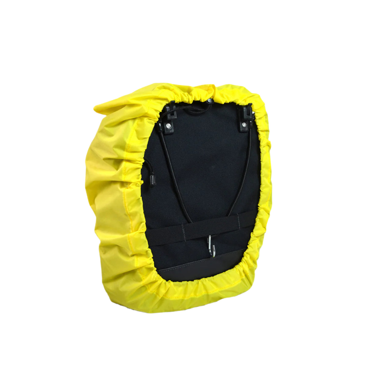 back view of pannier rain cover