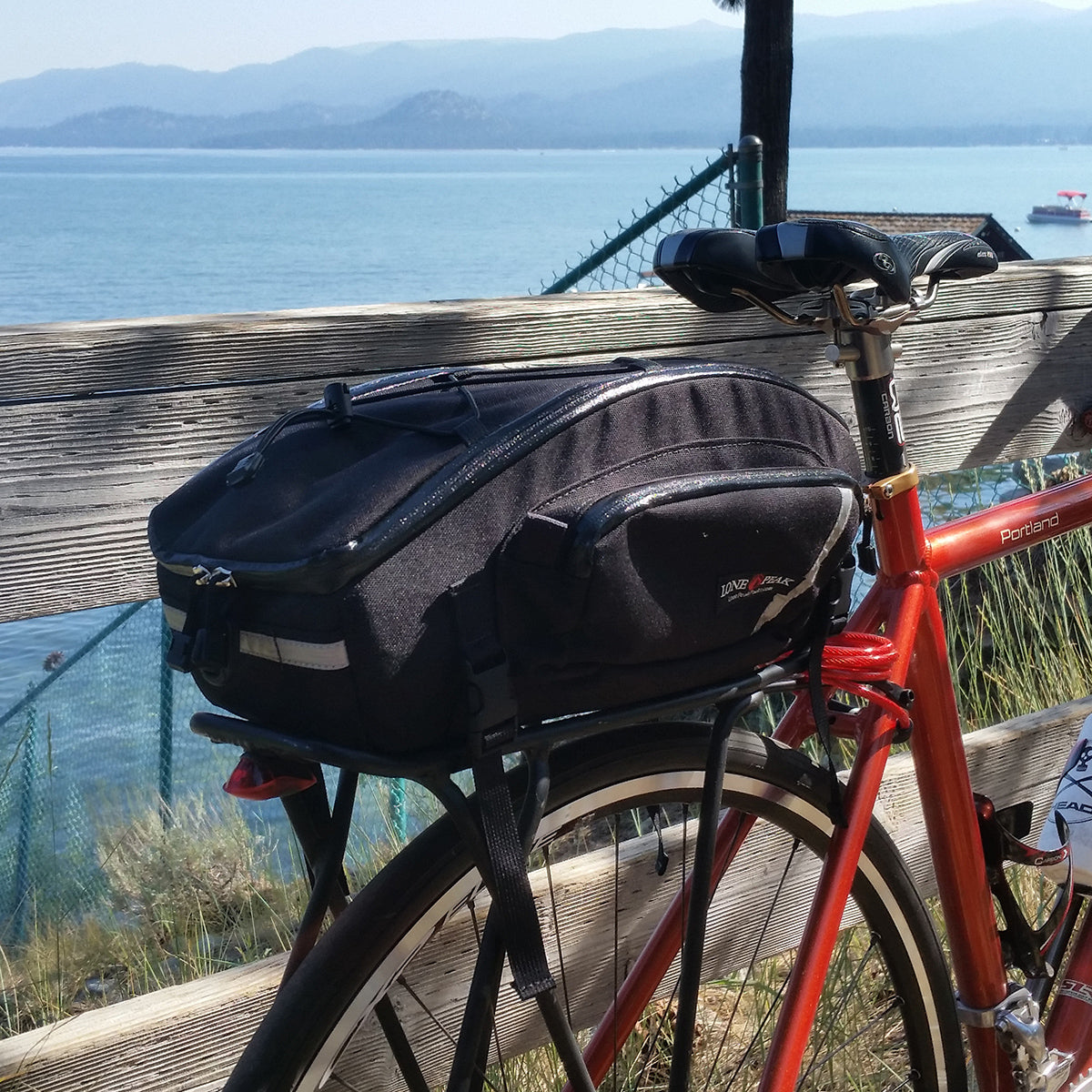 Cycling Rack Pack Swayback Rack Pack - Rear Rack Bag - Bike or Ebike Bag