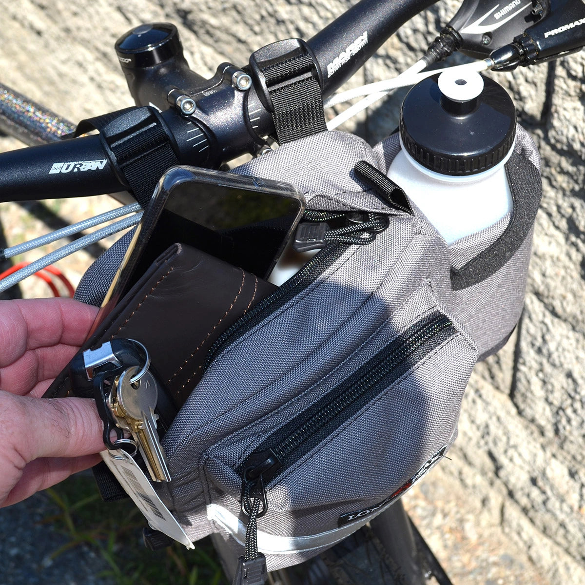 Water bottle handlebar bag | Lone Peak Water bottle handlebar bag | Lone Peak
