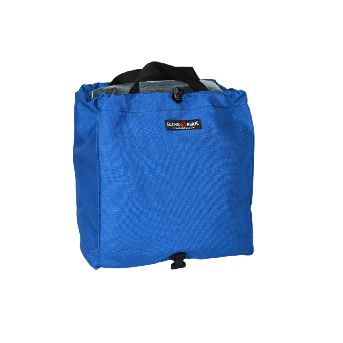 Grocery bag pannier blue