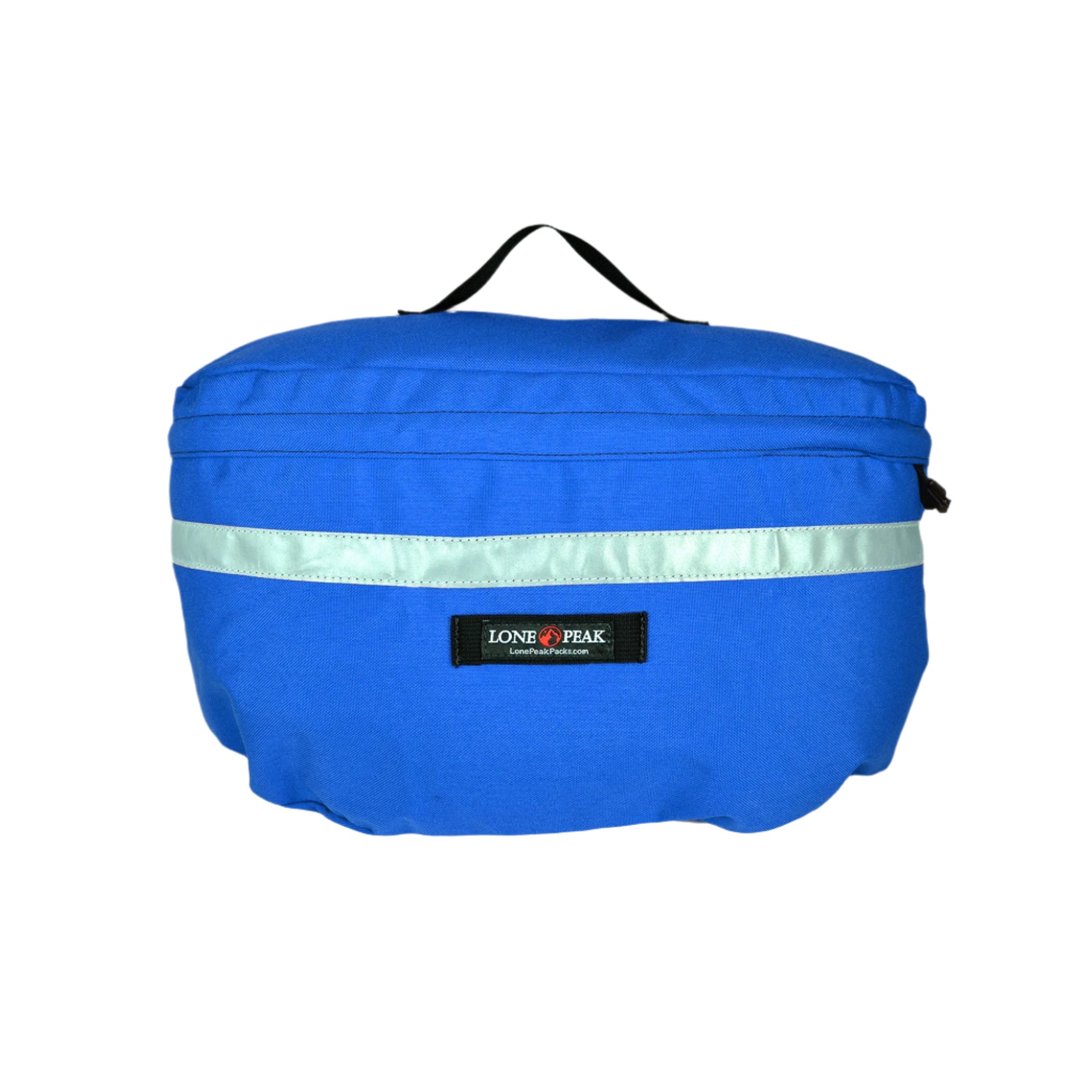 Recumbent seat bag in blue