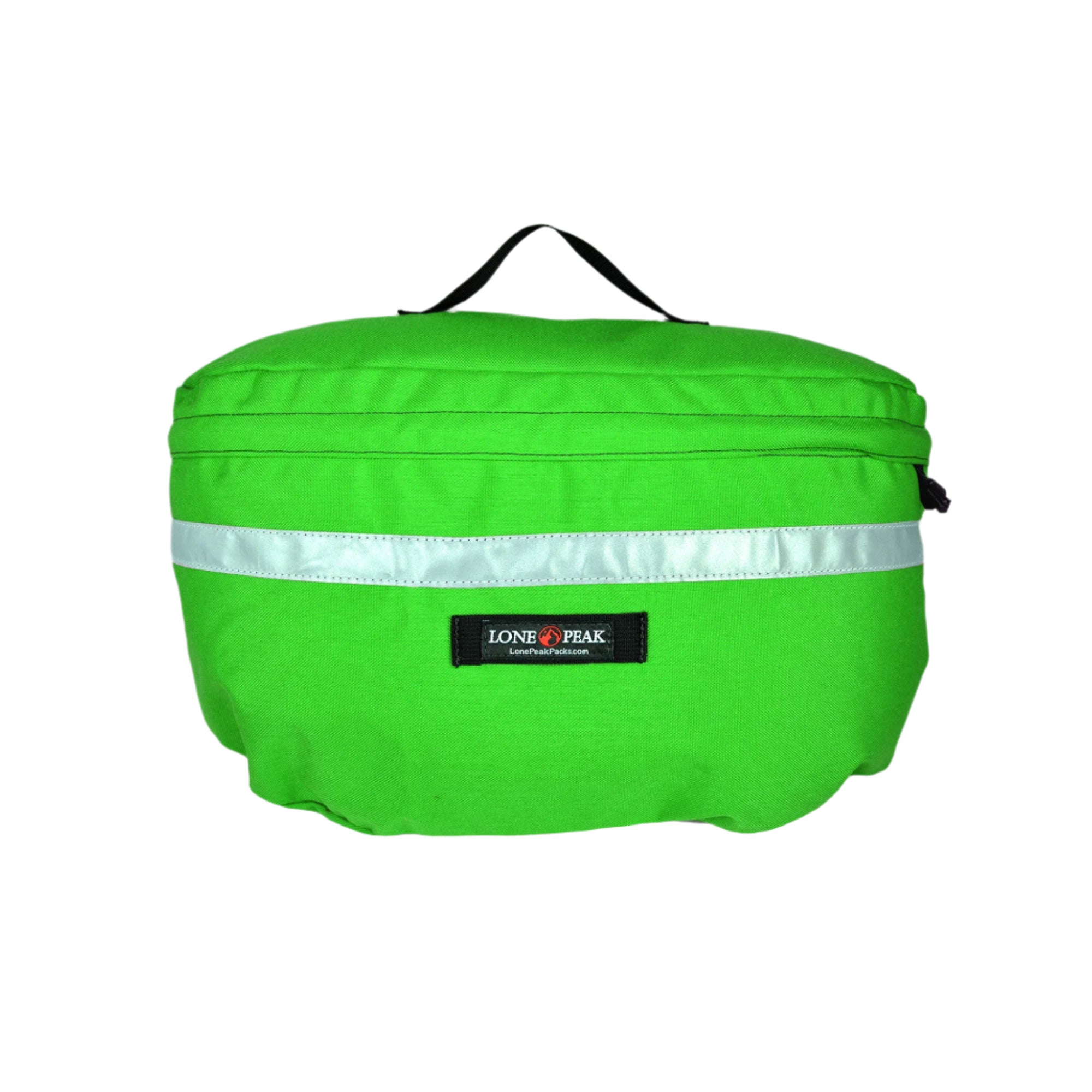 Neon green recumbent seat bag