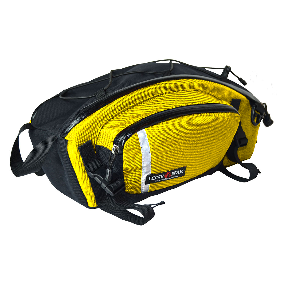 Cycling Rack Pack Swayback Rack Pack - Rear Rack Bag - Bike or Ebike Bag