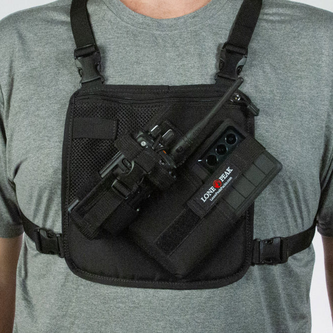 Radio and Cell Phone Chest Harness Small