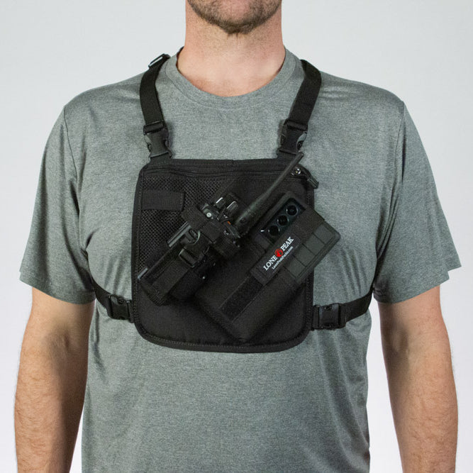 Radio and Cell Phone Chest Harness Small