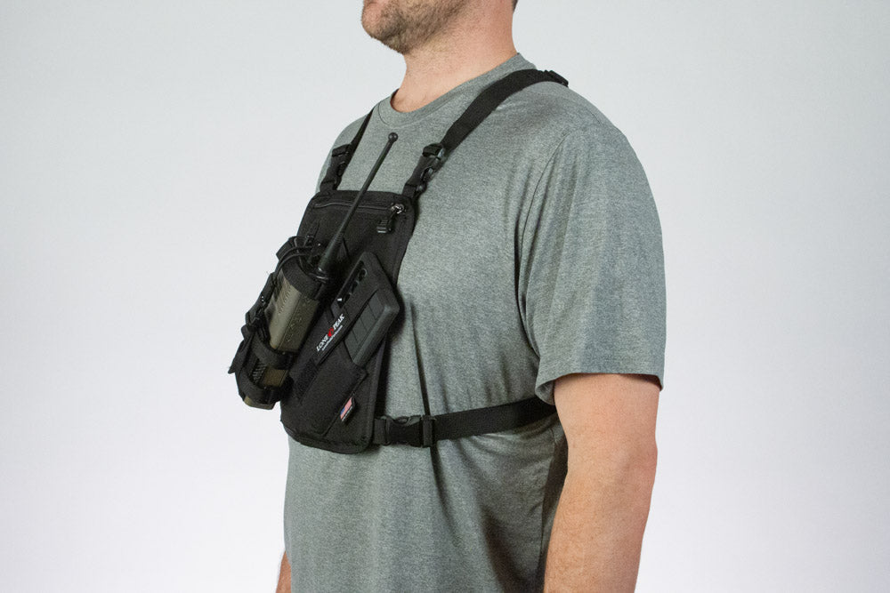 Radio and Cell Phone Chest Harness