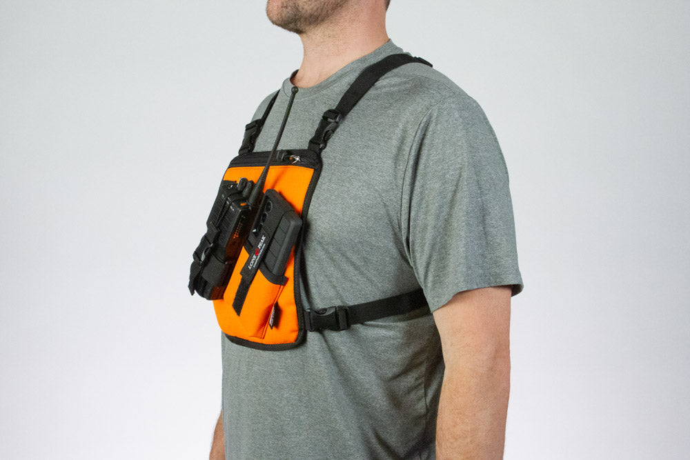 Radio and Cell Phone Chest Harness