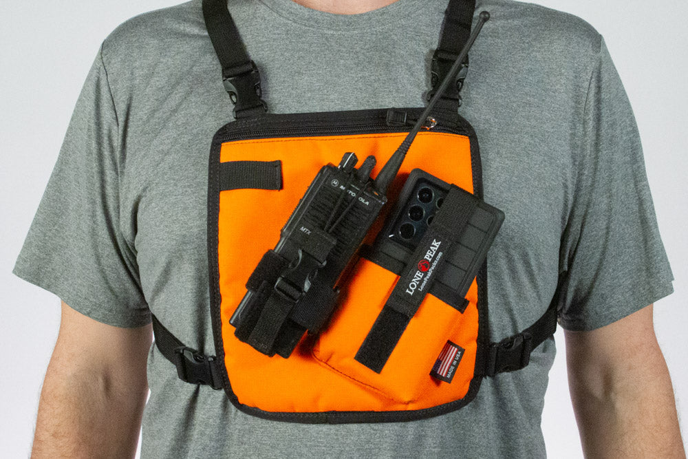 Radio and Cell Phone Chest Harness Small