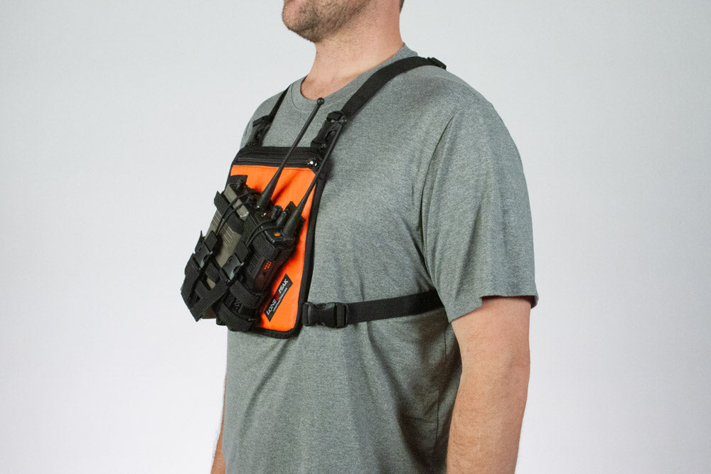Double Radio Chest Harness - Hold Two Radios Hands Free