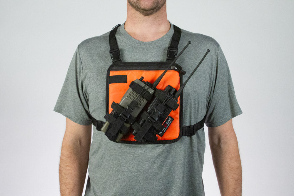 Double Radio Chest Harness - Hold Two Radios Hands Free