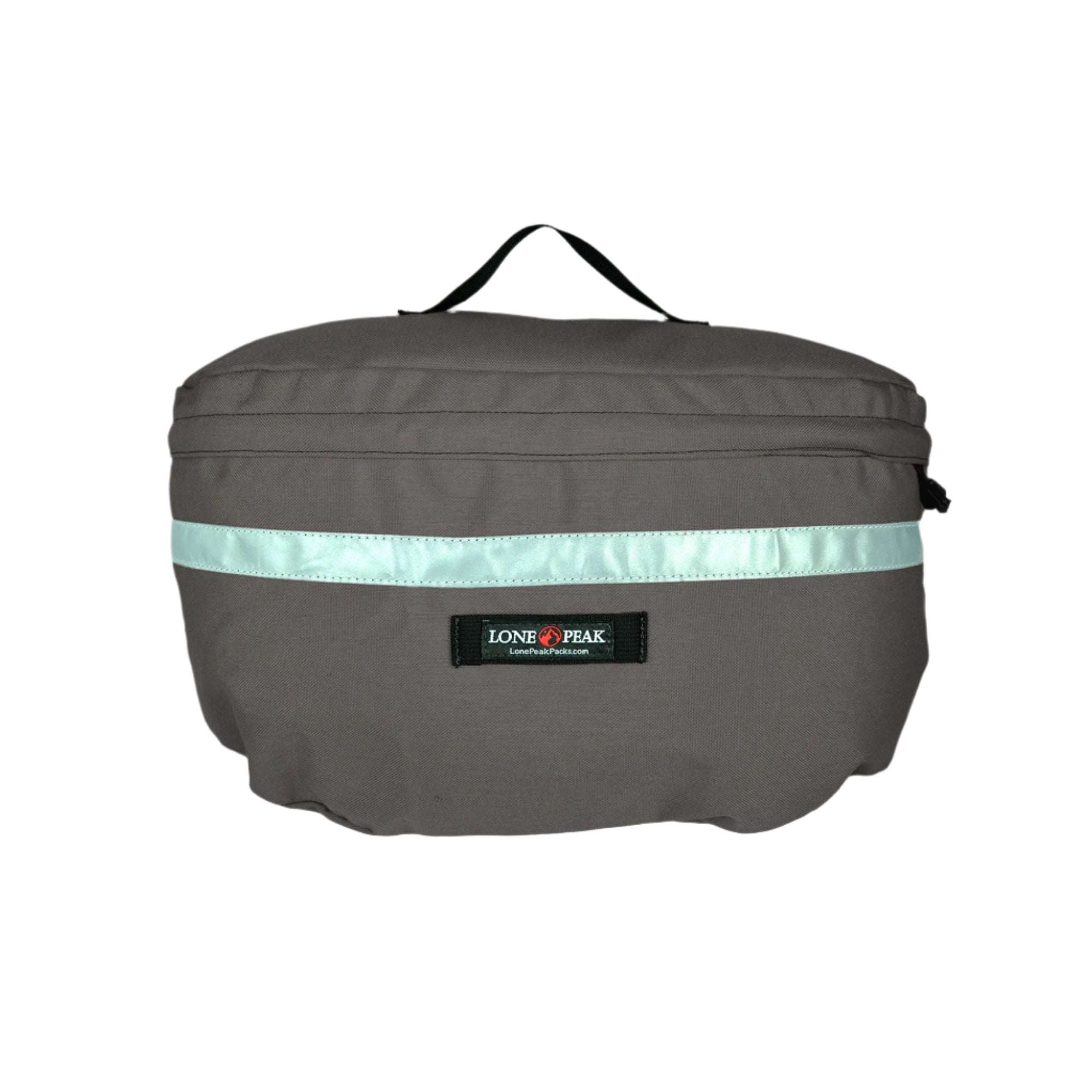 Steel grey recumbent seat bag