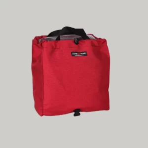 Grocery bag pannier red
