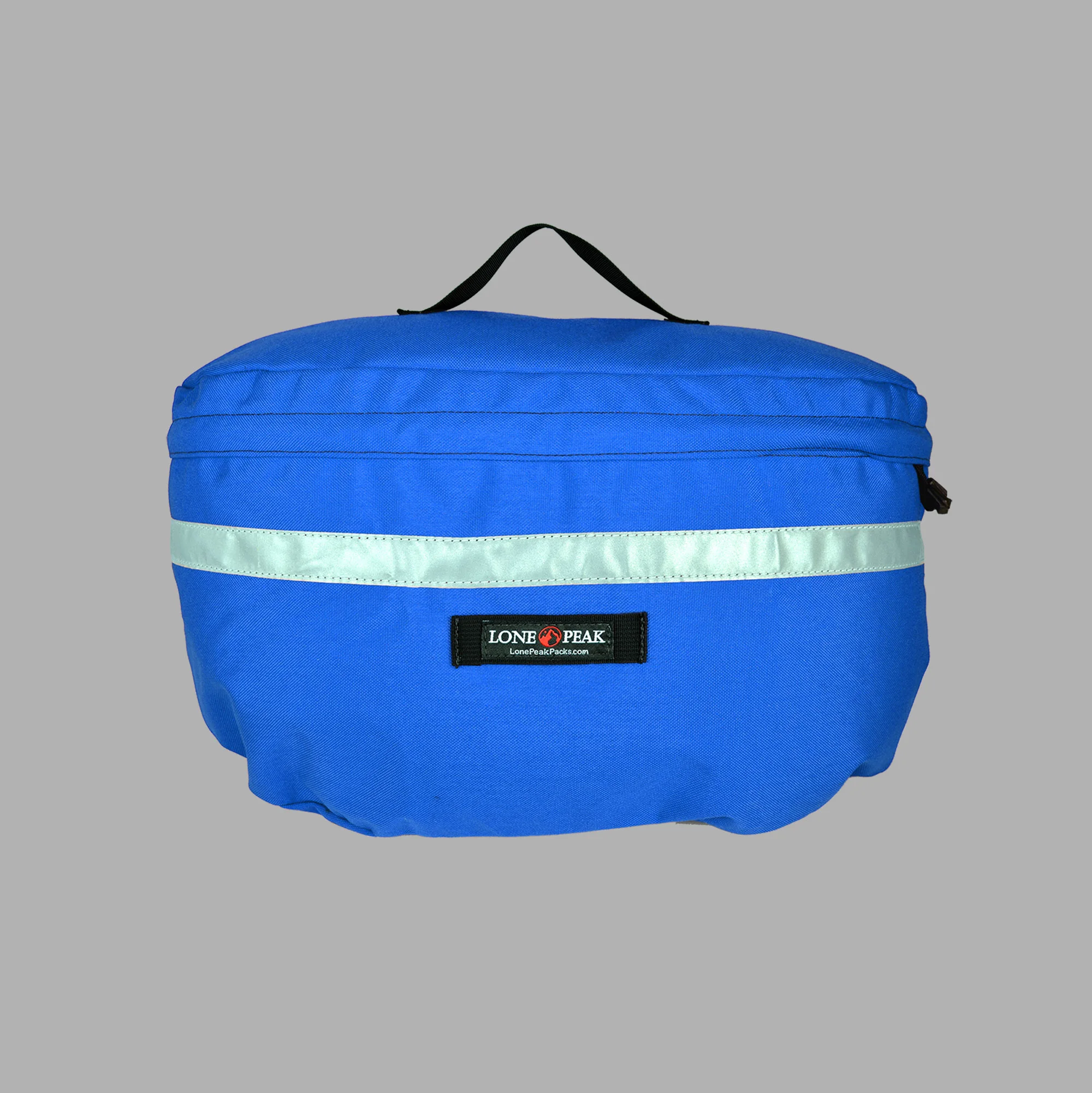 Recumbent seat bag in blue